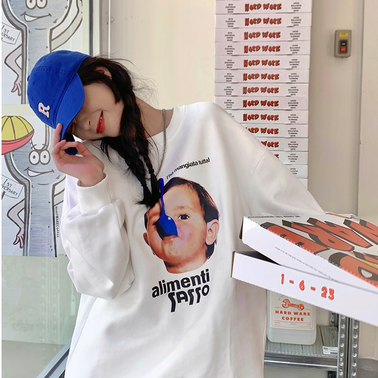 Women's sweater Plush Korean loose new oversize clothes jacket