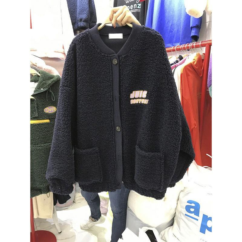 (official picture real price lamb cashmere) lamb wool sweater women's coat embroidery