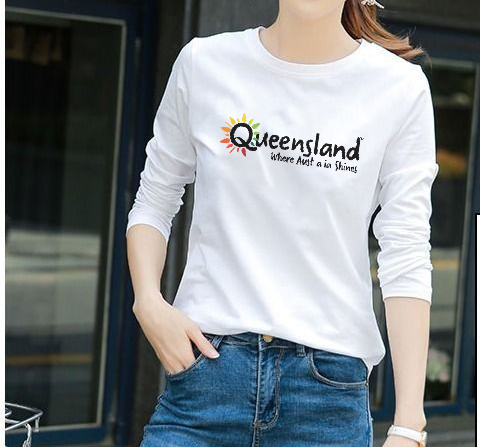 2022 autumn new bottomed shirt women's white apricot black versatile round neck T-shirt women's dress with trendy foreign style