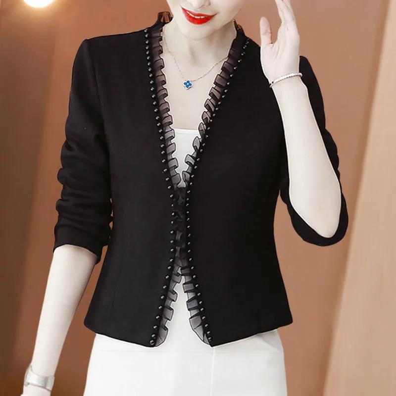 Spring and autumn fashion new style suit short coat women's versatile cardigan small shawl with cheongsam skirt top