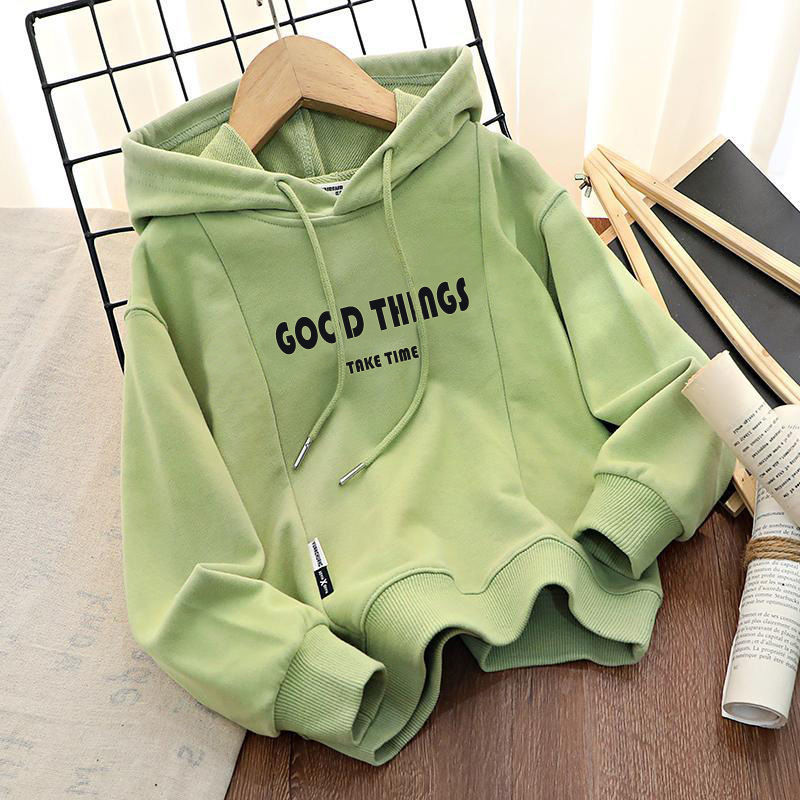 Boys' spring, autumn and winter hooded sweater new Korean version of middle school and university children's coat ins trendy, cool and handsome, put on clothes outside