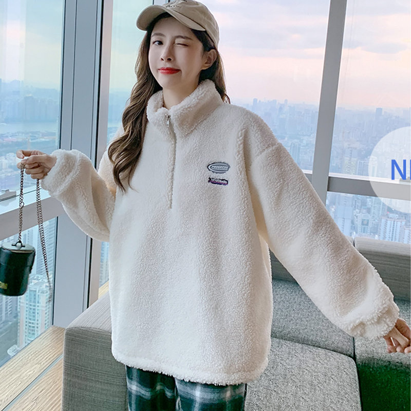 [official figure real price 300g] imitation cashmere sweater women's cashmere half high collar