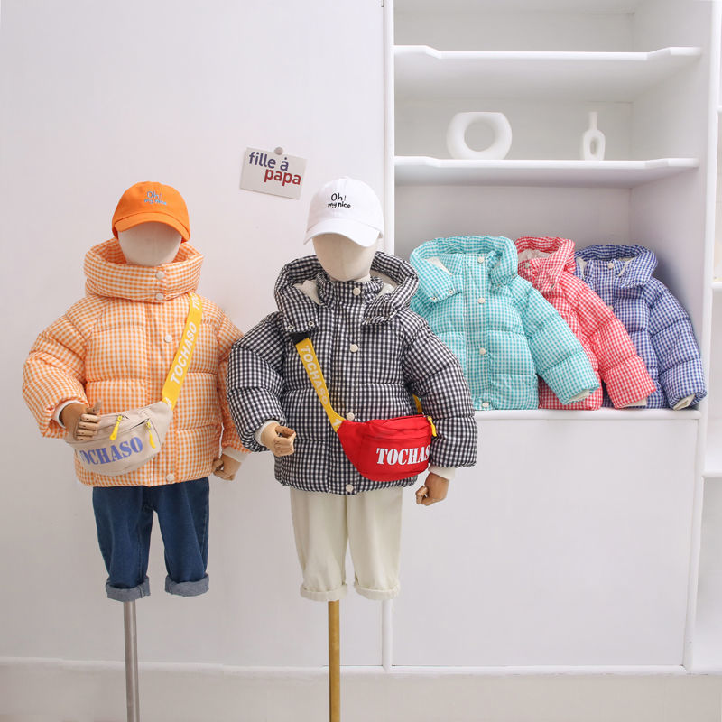 Children's cotton padded clothes new middle and small children's Plush thickened warm cotton padded jacket men's and women's baby dinosaur coat children's cotton padded clothes winter