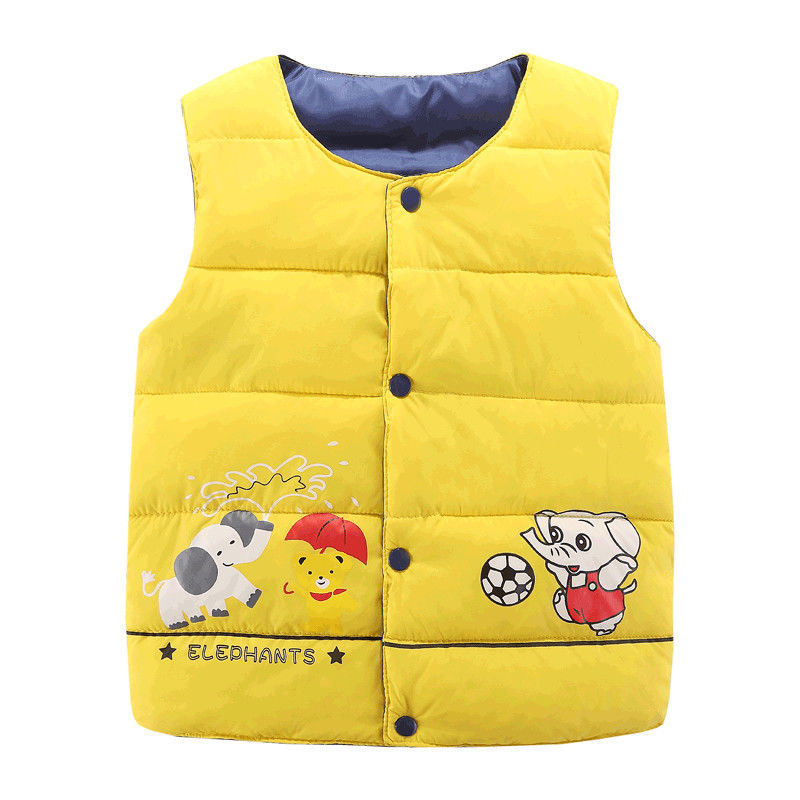 2021 new boys' and girls' elephant vest warm clearance special