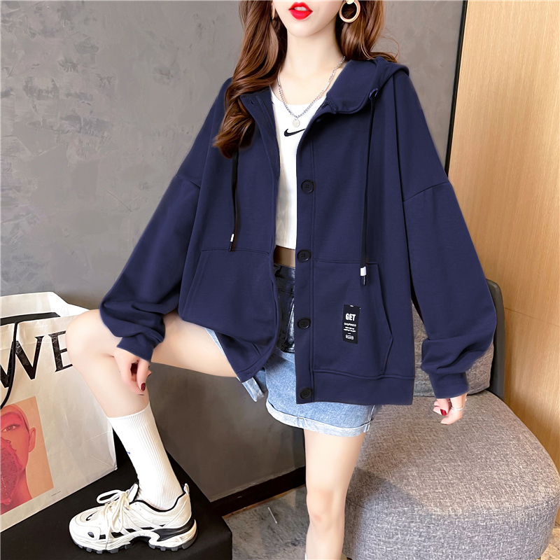 250g twill pull frame cloth, elegant Korean version, new zipper cardigan, sweater, women's coat