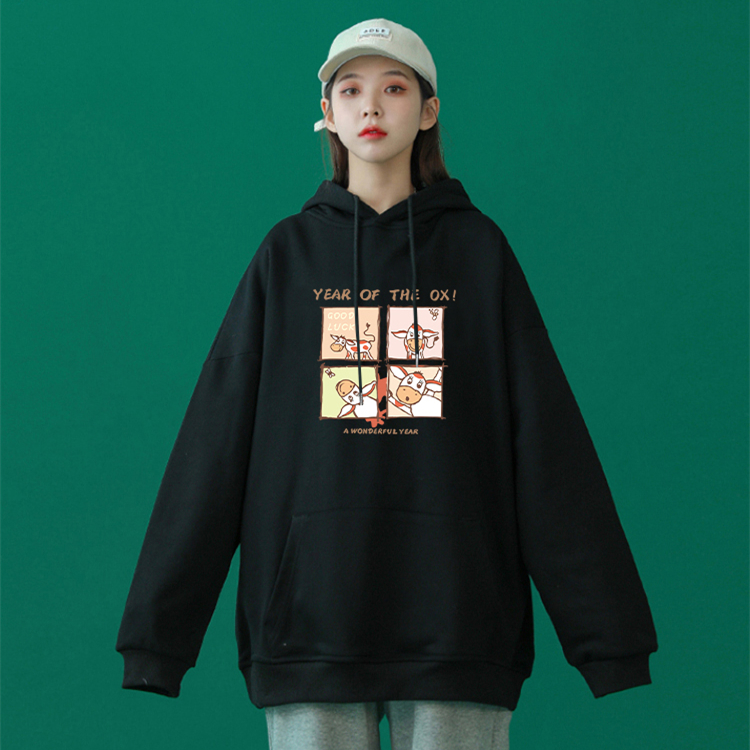 (official figure 250g) plush thickened Pullover cartoon print hooded autumn winter polyester 100%