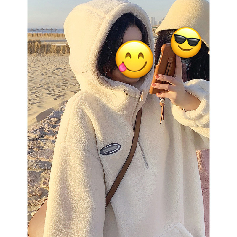 Imitation cashmere sweater women's cashmere Hooded