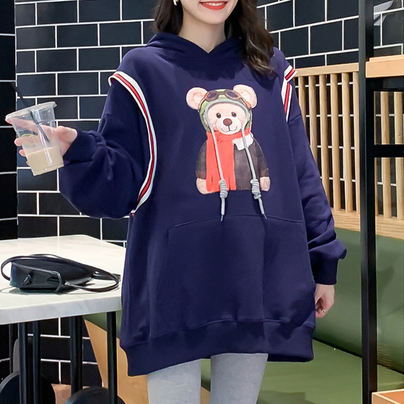 Autumn Korean cartoon thin hooded women's sweater