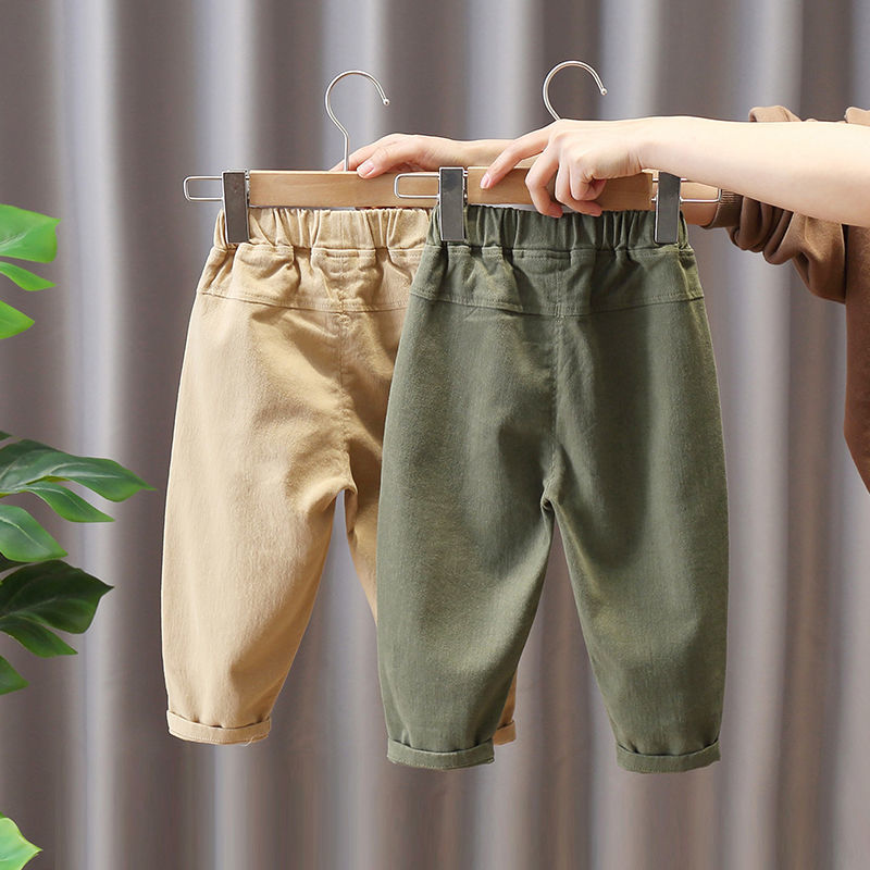 Boys' pants spring and autumn casual pants  autumn new children's sports pants net red baby fashion trend