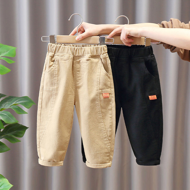 Boys' pants spring and autumn casual pants  autumn new children's sports pants net red baby fashion trend