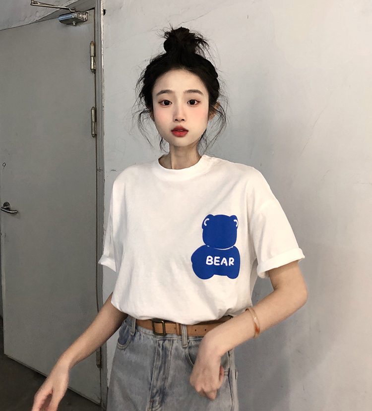 6535 cotton 180g new short sleeve T-shirt women's pure cotton