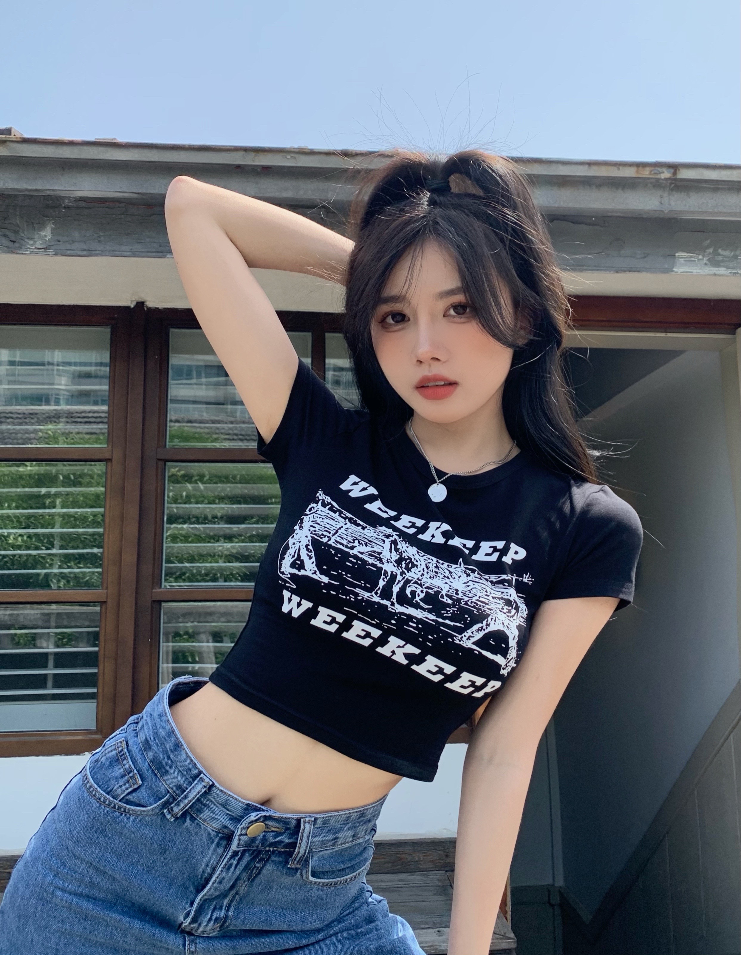 6535 cotton 2022 new short sleeve T-shirt women's short print