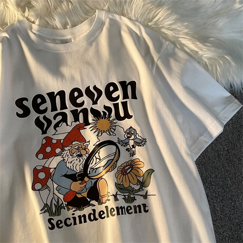 2022 new T-shirt short sleeved women ins foreign style half sleeved women