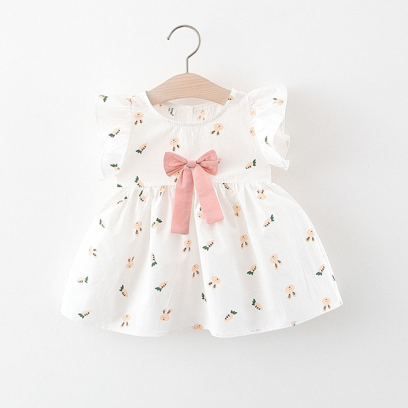 Foreign girl dress summer children's little girl cotton dress 0-1-2-3-year-old baby summer dress