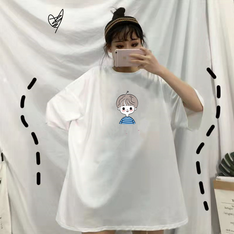 Fat mm large women's wear summer 2022 new Korean loose belly covering half sleeved top foreign style short sleeved T-shirt 300kg