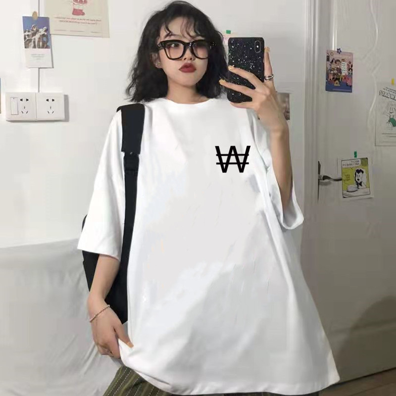 Extra large women's 300kg short sleeve T-shirt women's loose 240kg super fat mm summer student 200kg cotton top