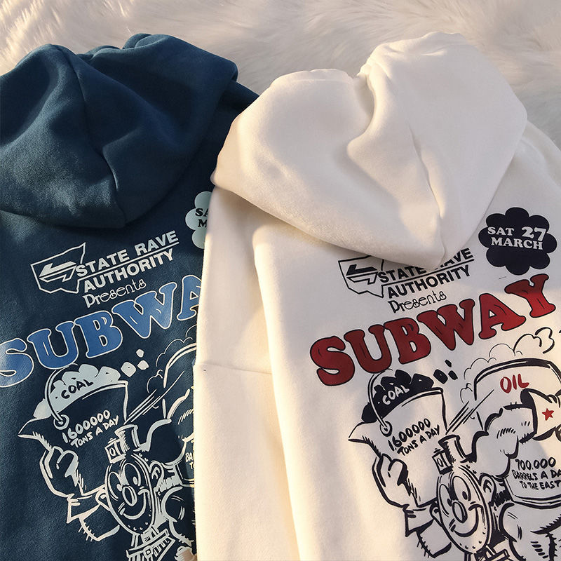 Hooded women's aw2021 new Korean Harajuku style lazy ins loose coat