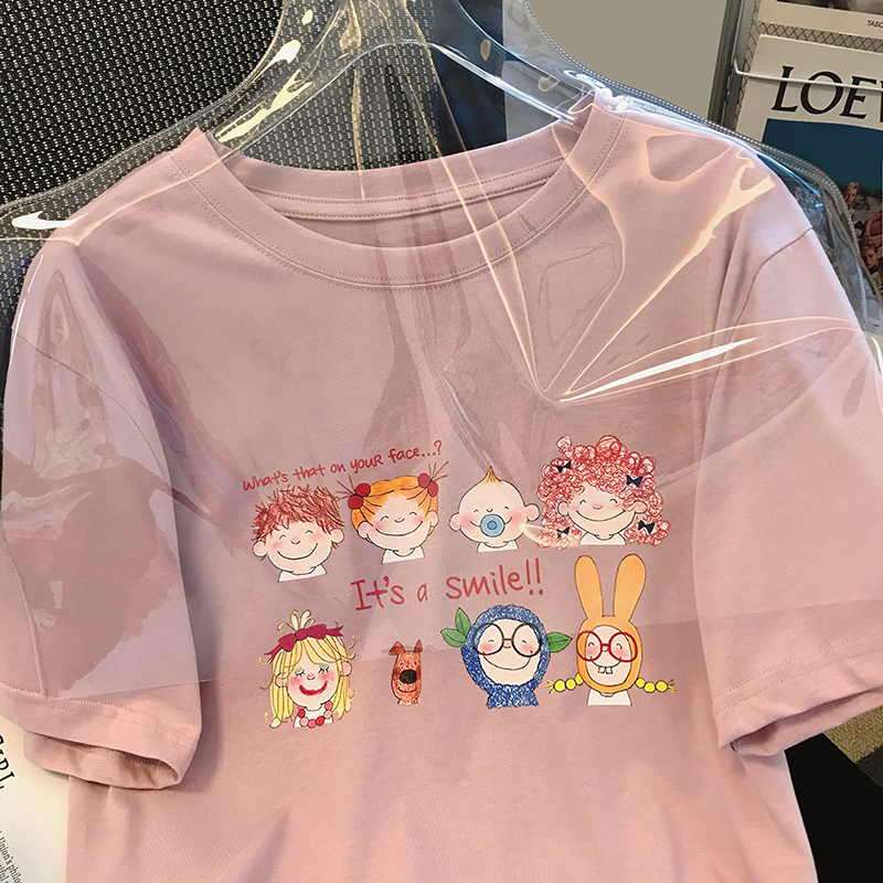 6535 cotton 180g 2022 new short sleeve T-shirt women