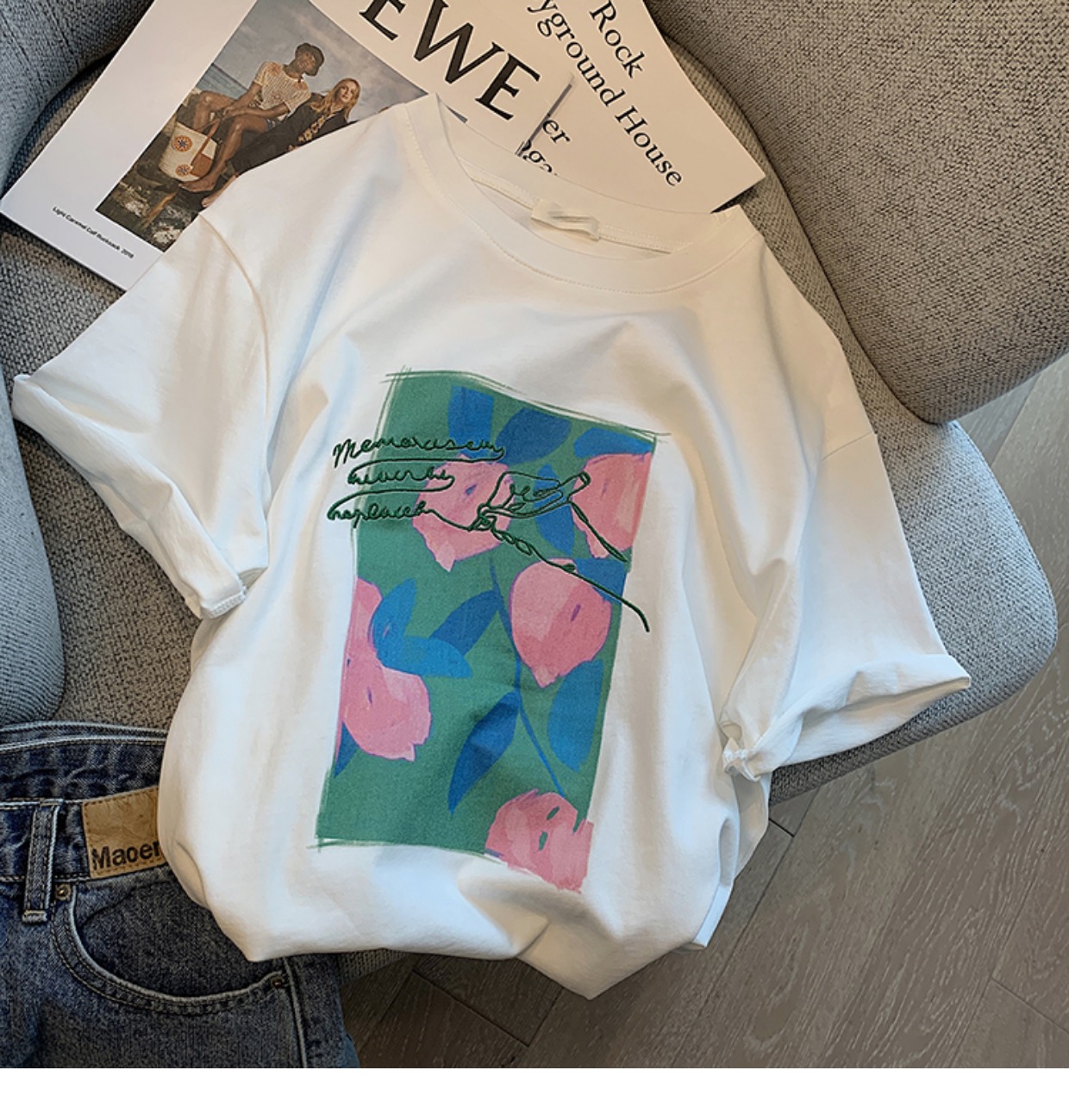 6535 cotton 180g 2022 new short sleeve T-shirt women