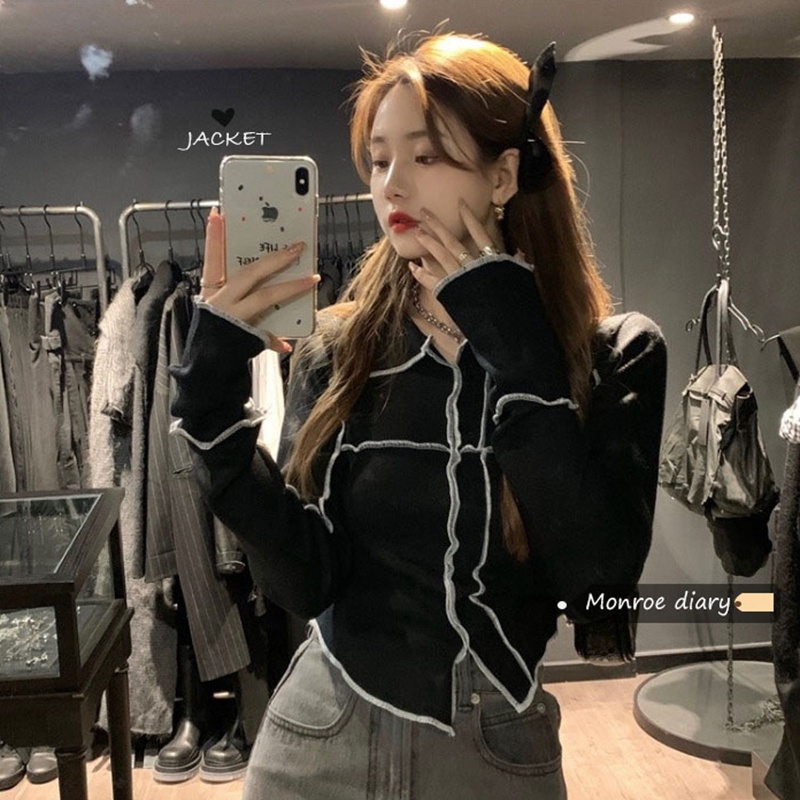 Jinliang Tengda official picture 90 polyester 10 spandex autumn new loose outer jacket Western style short women's slim fit