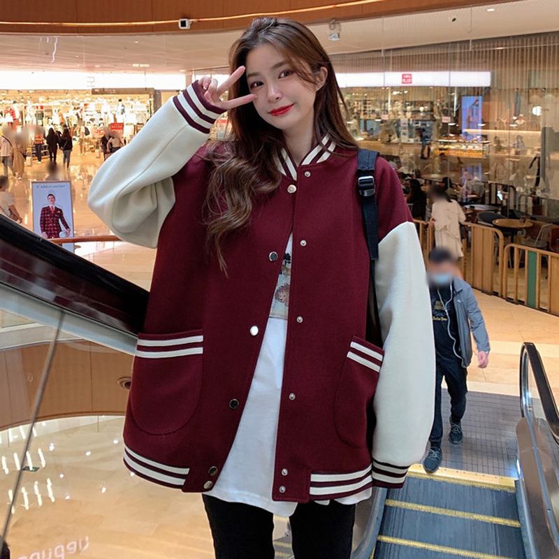 Korean version of the baseball uniform women's spring and autumn all-match couple wear ins trendy new Harajuku style fried street jacket jacket