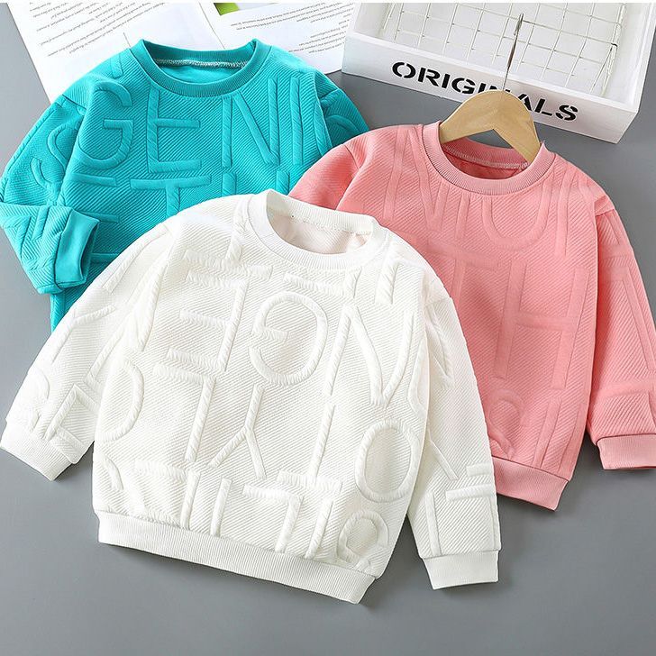 Children's sweater 2022 autumn new boys and girls autumn long-sleeved T-shirt big children's top baby all-match bottoming shirt