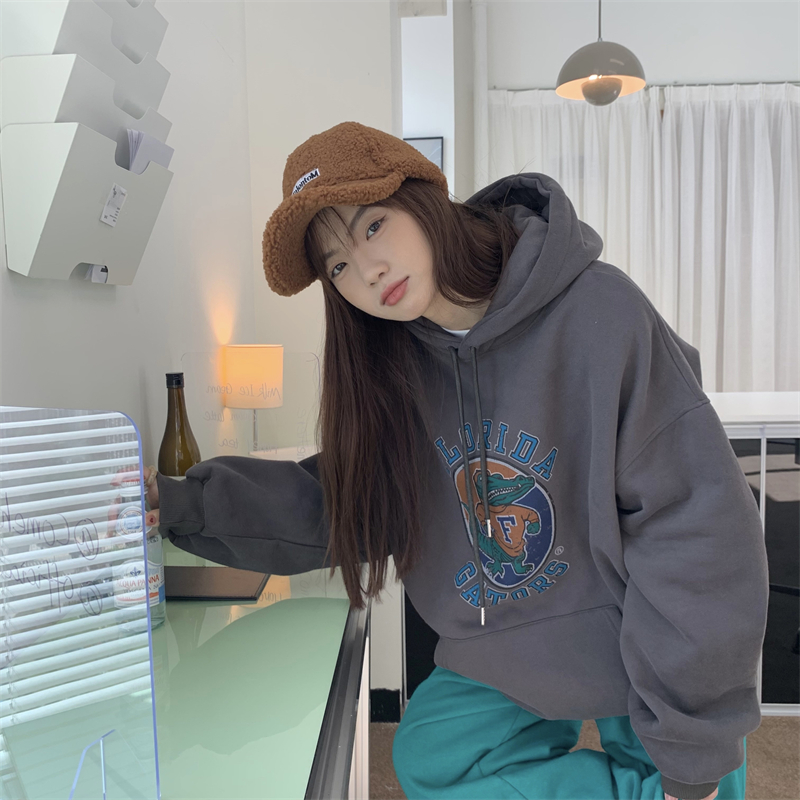 260g large fish scale double cap 100% polyester thin sweater