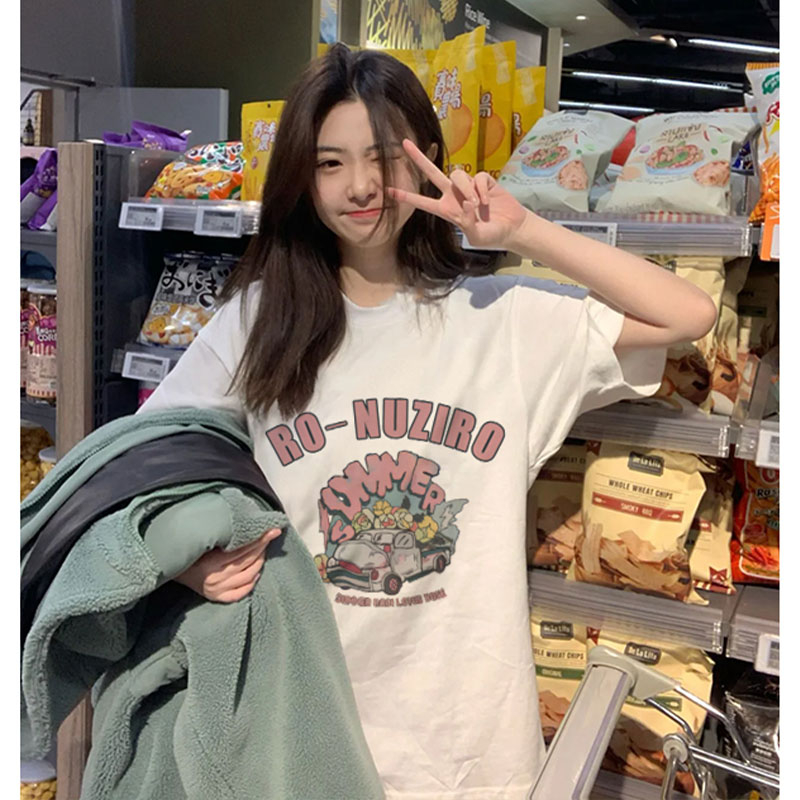 27323 special price (200g pure cotton pull shoulder strip) Douyin quality pure cotton short-sleeved T-shirt