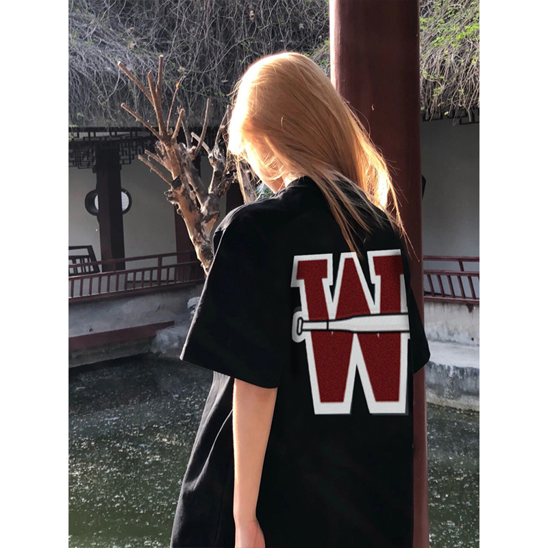 27359 special price (200g pure cotton pull shoulder strip) Douyin quality pure cotton short-sleeved T-shirt