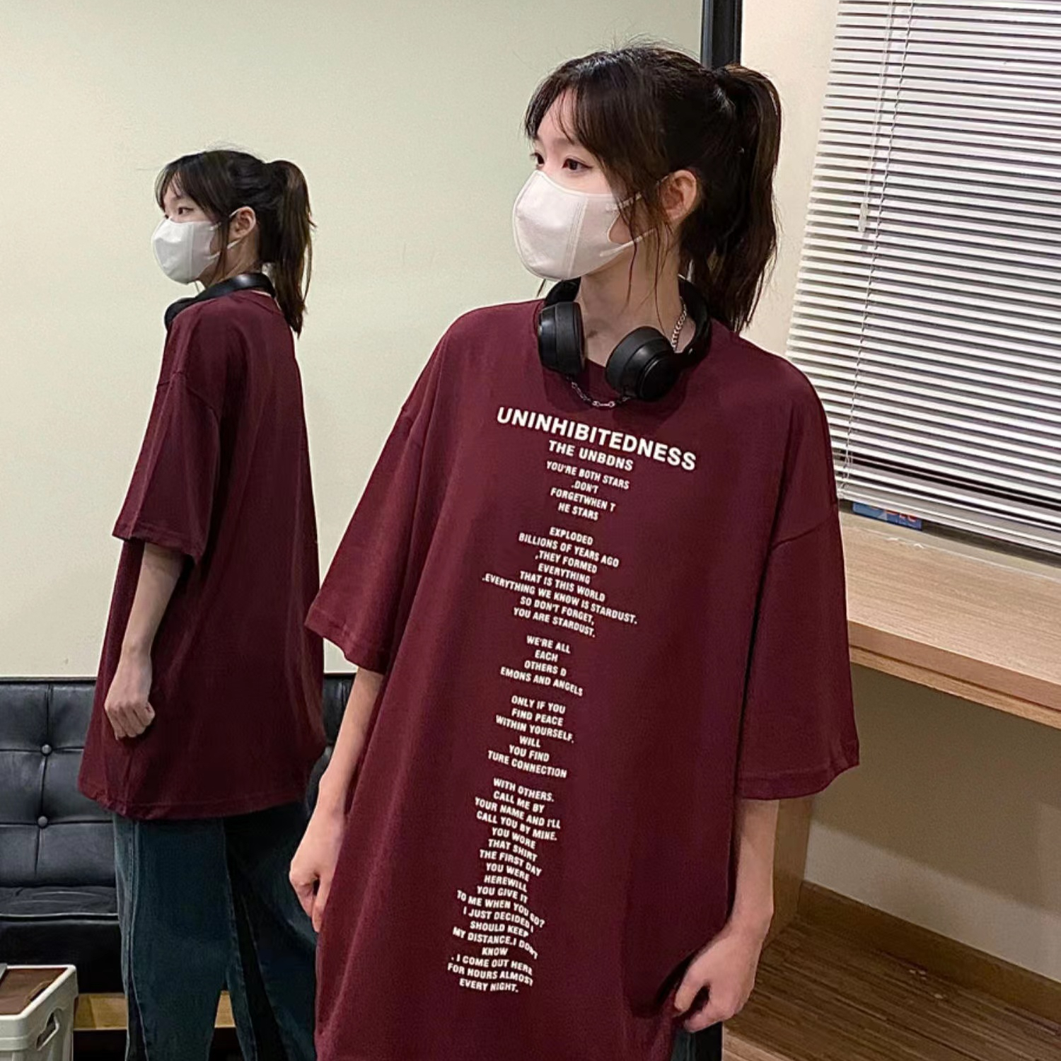 27394 special offer (200g pure cotton pull shoulder strip) Douyin quality pure cotton short-sleeved T-shirt