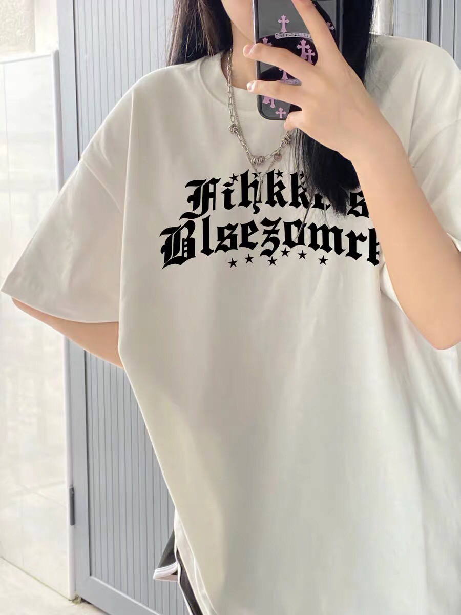 27417 special price (200g pure cotton pull shoulder strip) Douyin quality pure cotton short-sleeved T-shirt