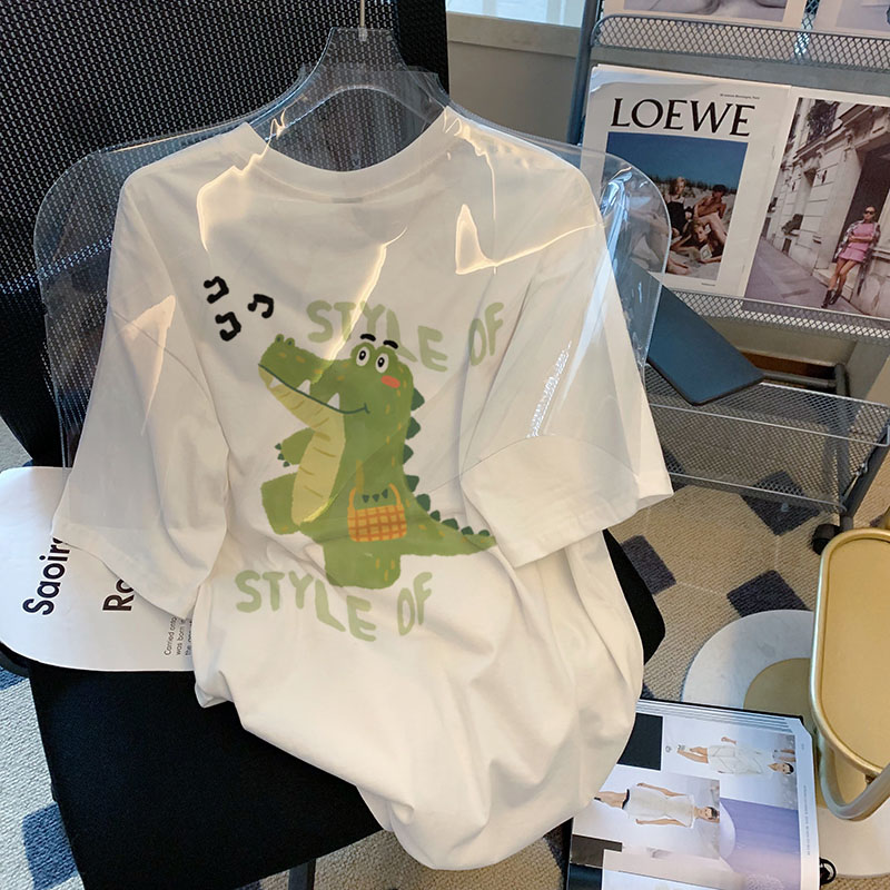 27383 Special offer*** (200g pure cotton pull shoulder strip) Douyin quality pure cotton short-sleeved T-shirt
