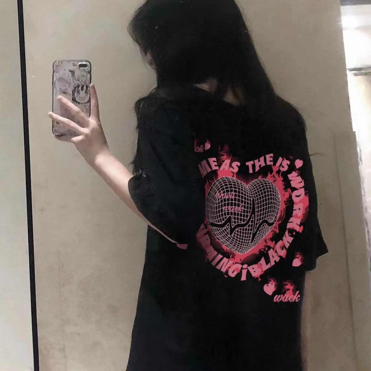 27371 special price (200g pure cotton pull shoulder strip) Douyin quality pure cotton short-sleeved T-shirt