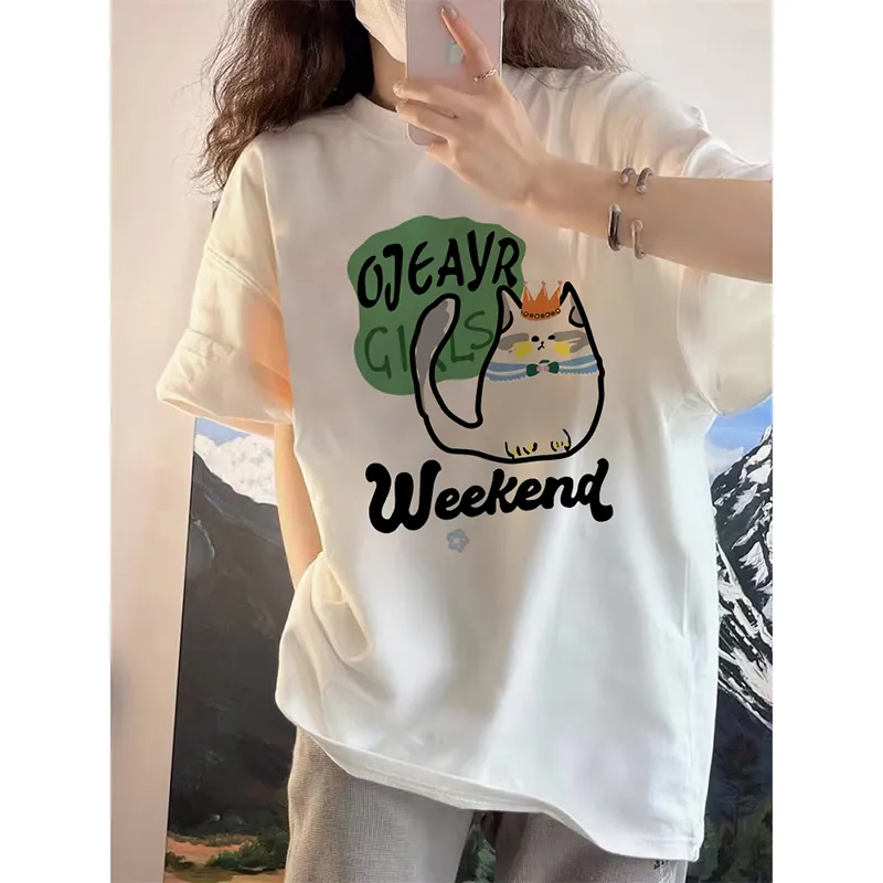 27321 special price (200g pure cotton pull shoulder strip) Douyin quality pure cotton short-sleeved T-shirt