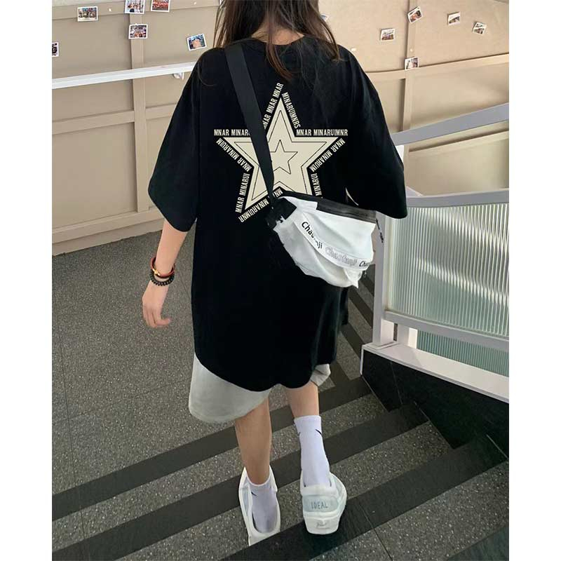 27320 special price (200g pure cotton pull shoulder strip) Douyin quality pure cotton short-sleeved T-shirt