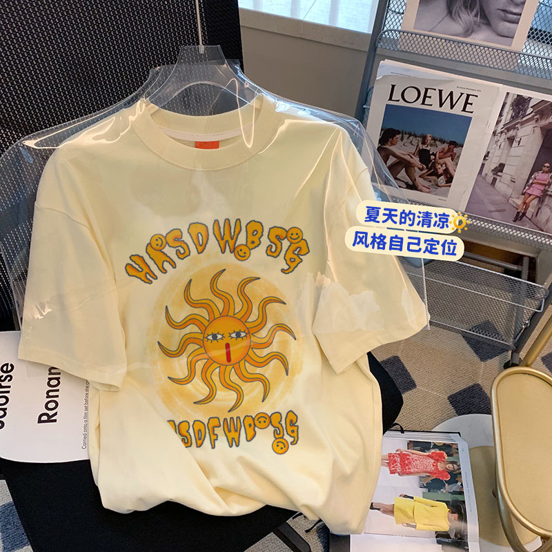 27407 Special offer*** (200g pure cotton pull shoulder strip) Douyin quality pure cotton short-sleeved T-shirt