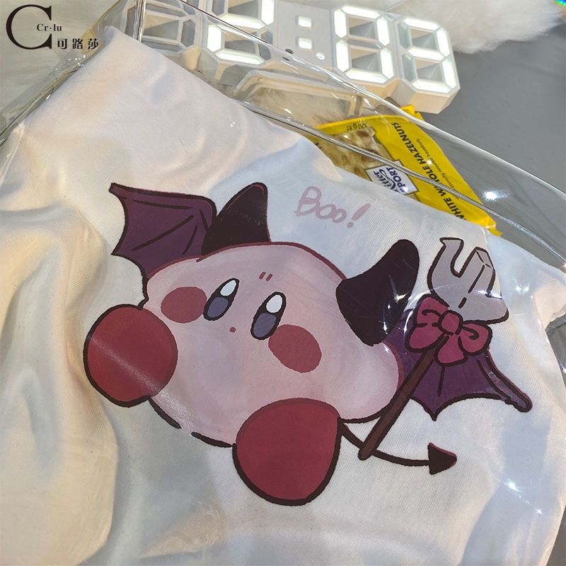 小眾情侶T恤惡魔卡比獸寬鬆韓版短袖t恤女上衣夏季百搭潮