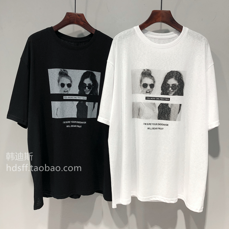 Official picture Douyin quality pure cotton slub cotton short-sleeved t-shirt women's summer 2023 trendy round neck new top plus size women's clothing