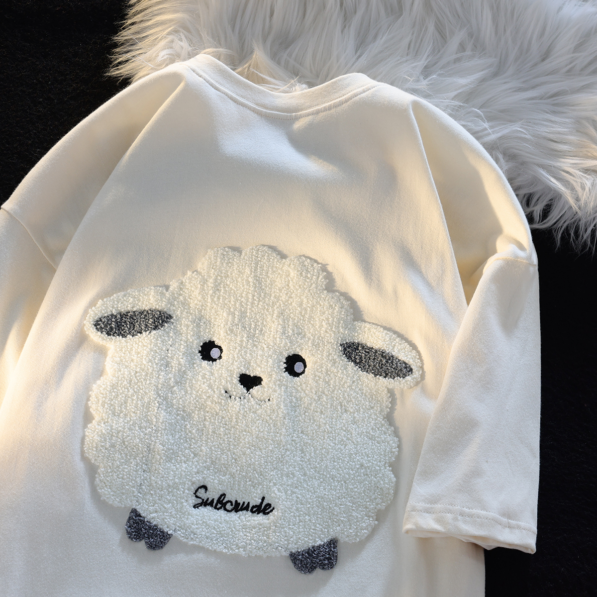 210g pure cotton back bag combed tight new short-sleeved t-shirt female towel embroidery Tmall Douyin quality