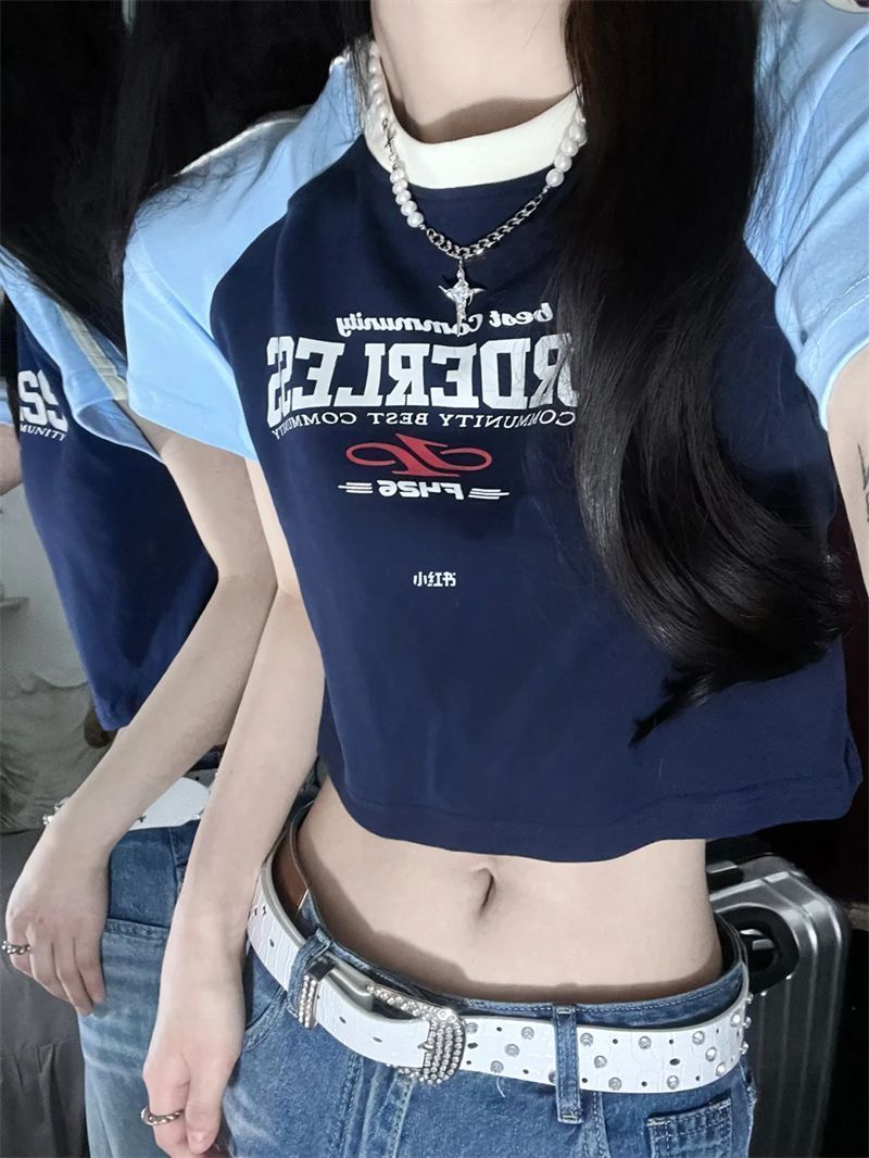 Official Image Round Neck Short Sleeve T Top Women