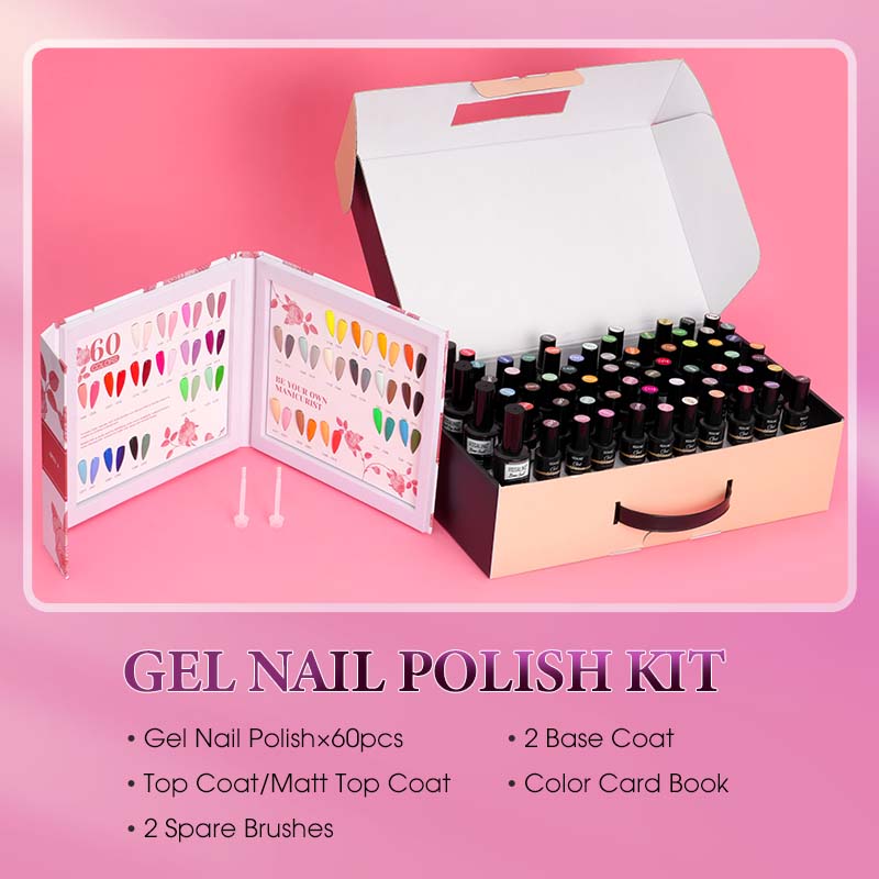 ROSALIND2023 new nail art Morandi a bottle of one-color nail polish glue set 60-color nail shop dedicated