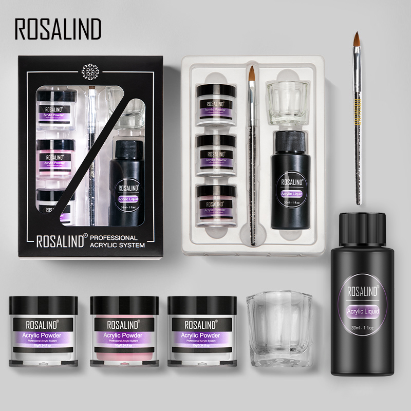ROSALIND cross-border manicure crystal powder manicure powder nail extension three-dimensional modeling carved crystal powder set