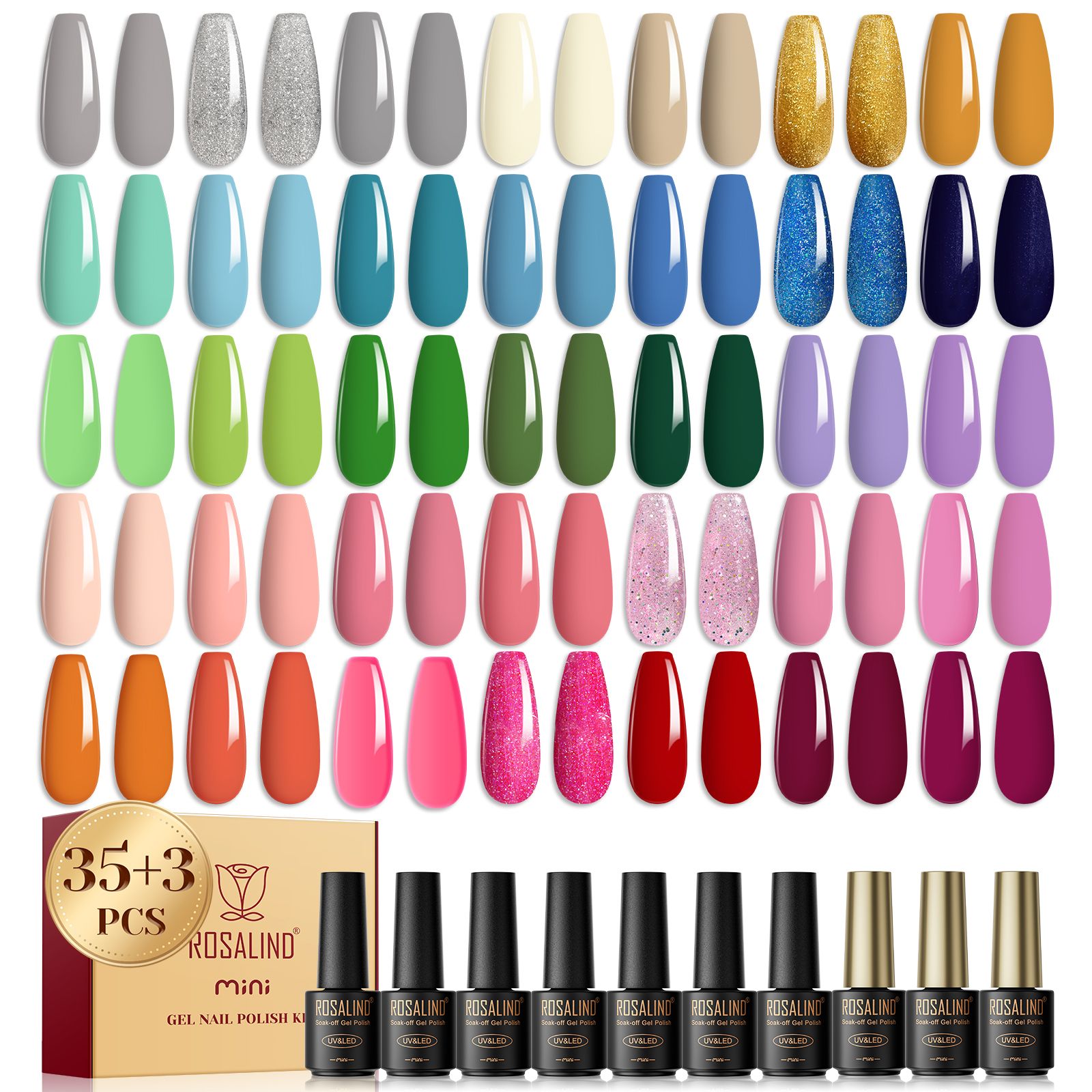 New popular 38-color phototherapy nail polish set manicure shop dedicated manicure color gel nail polish full set wholesale