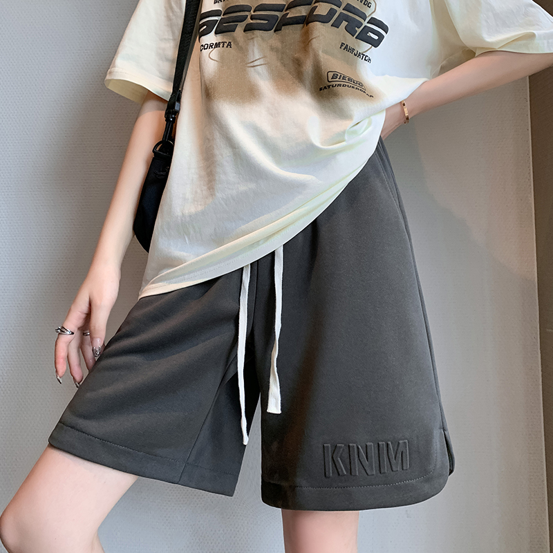 Real price, real shot 3122 American style high street sports shorts women's summer thin section trendy brand loose casual five-point pants
