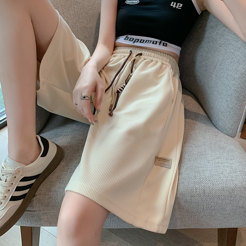 Real price, real shot 3124 waffle shorts women's summer pants American sports boys casual five-point pants