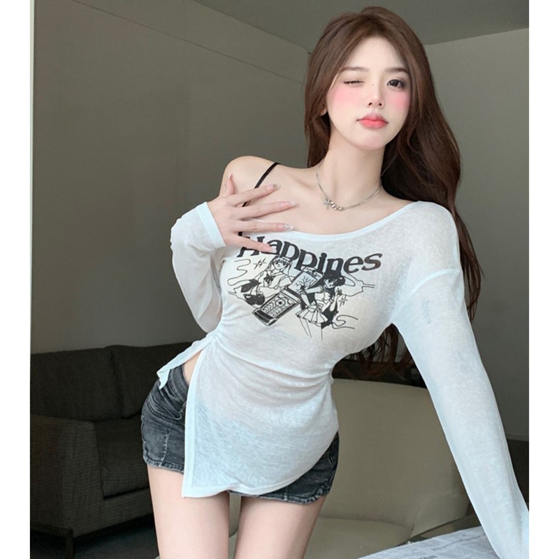 Official picture 95 polyester fiber 5 spandex pure desire style short hot girl hollow strapless T-shirt female