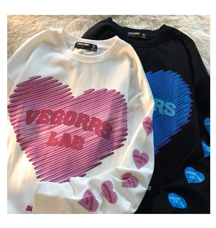 Official image real price love loose sweater women