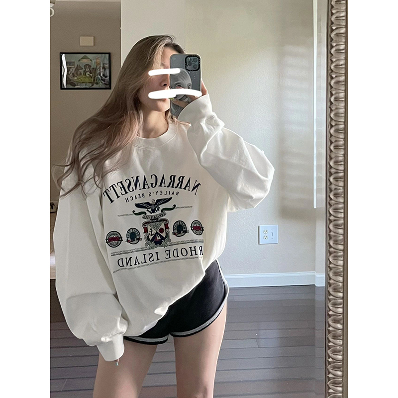 Women's Thin Polyester Fish Scale Autumn and Winter Loose Round Neck Sweater