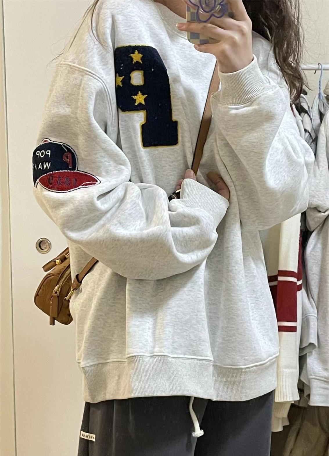 Official real price big fish scale American high street fashion brand ins new loose Korean style student top for women