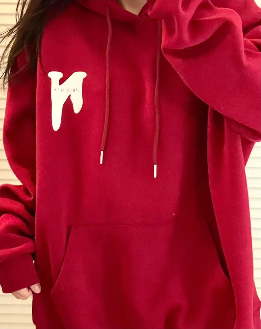 Official picture of large fish scale 260g thin sweatshirt women's hooded print double layer hood